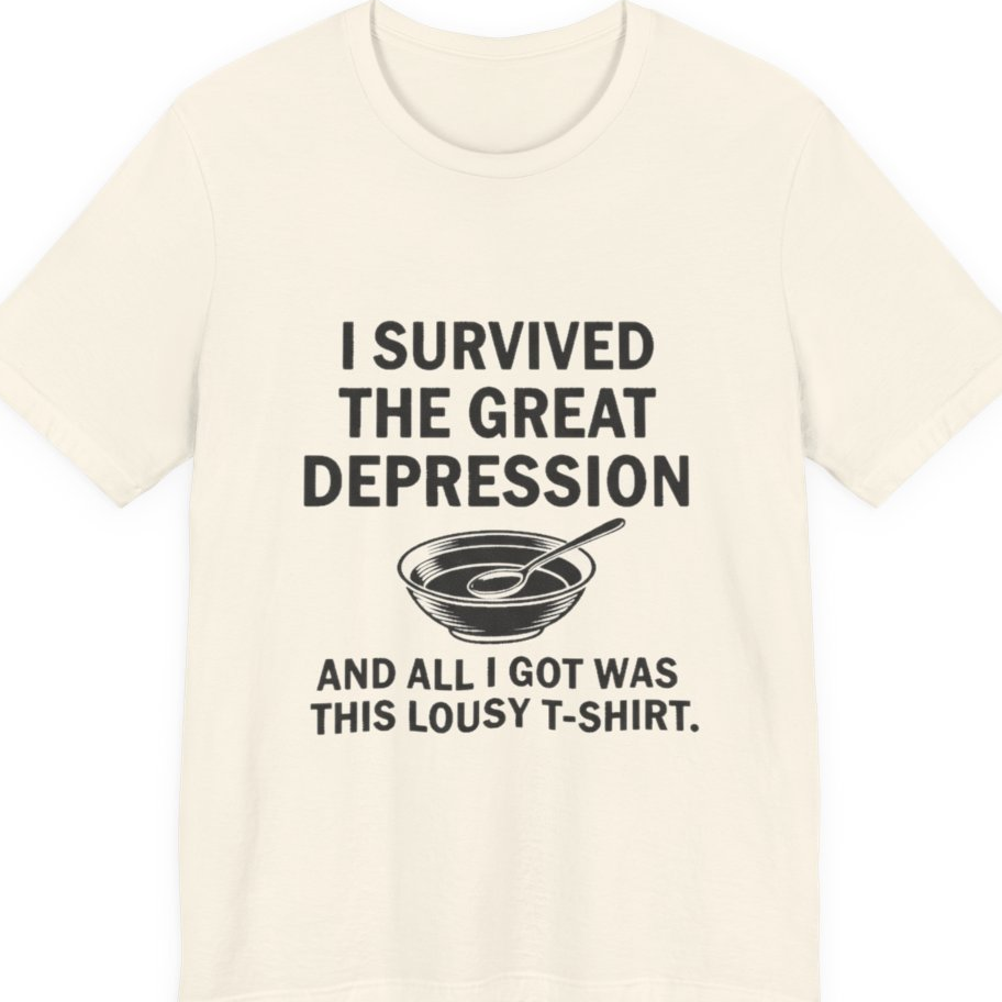 Great Depression Premium Tee - Natural front