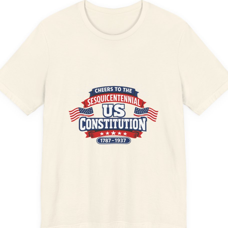 Cheers To The Sesquicentennial Us Premium Tee - Natural front