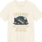 Titanic One Star Review Premium Tee - Natural front