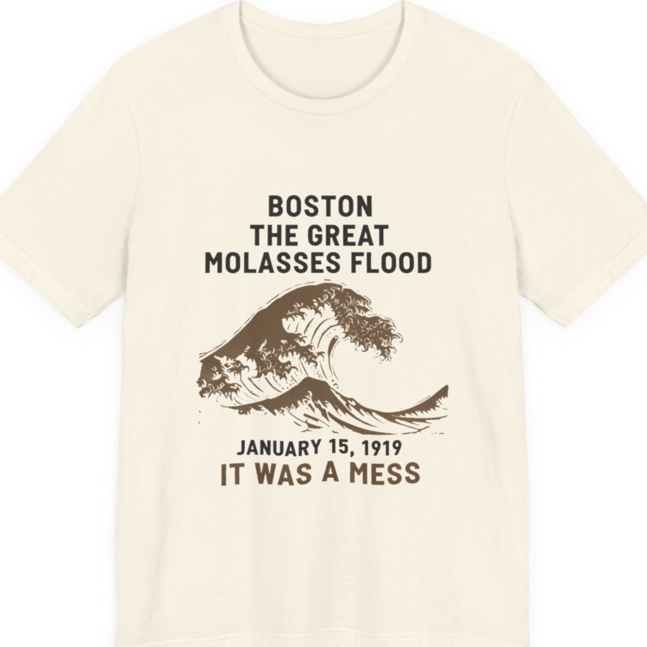 Boston The Great Molasses Flood Premium Tee - Natural front