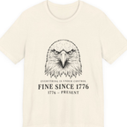 Stressed Eagle Fine Since Premium Tee - Natural front