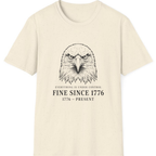 Stressed Eagle Fine Since T-Shirt - Natural front