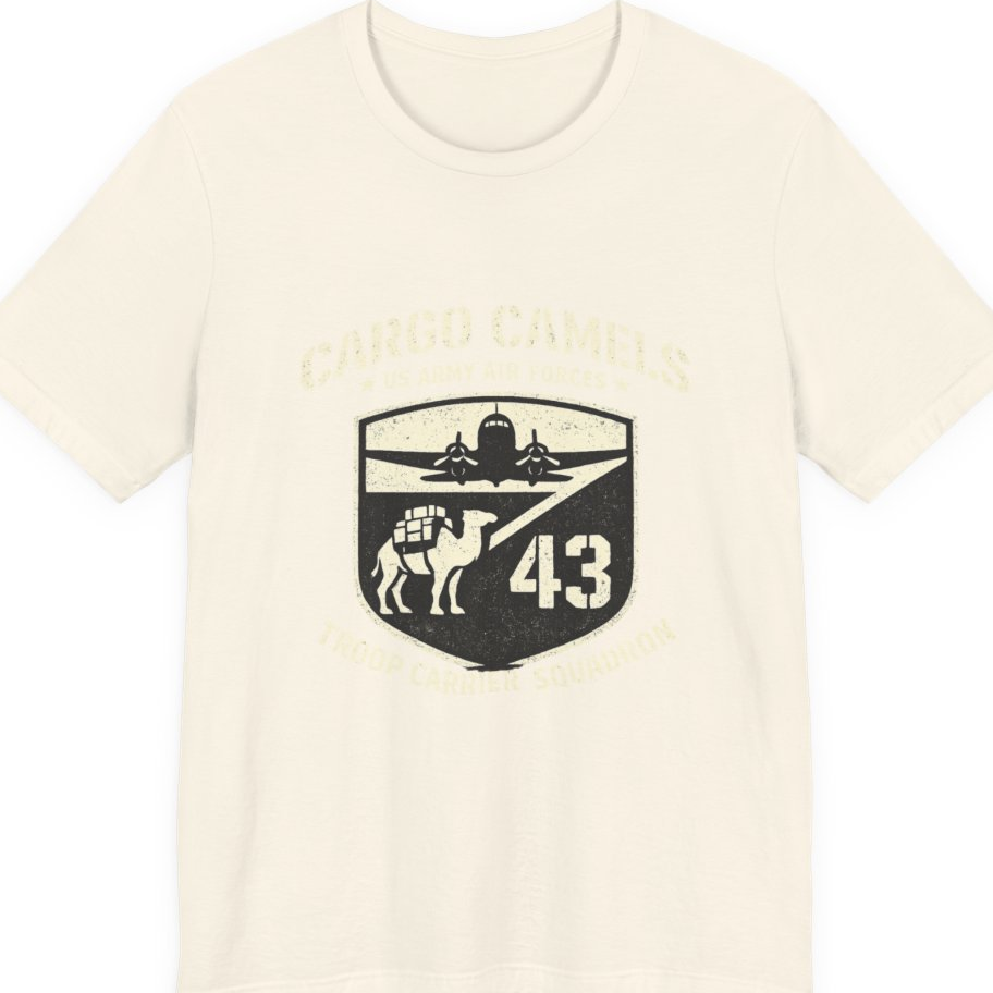 Cargo Camels WWII Usaaf Troop Premium Tee - Natural front