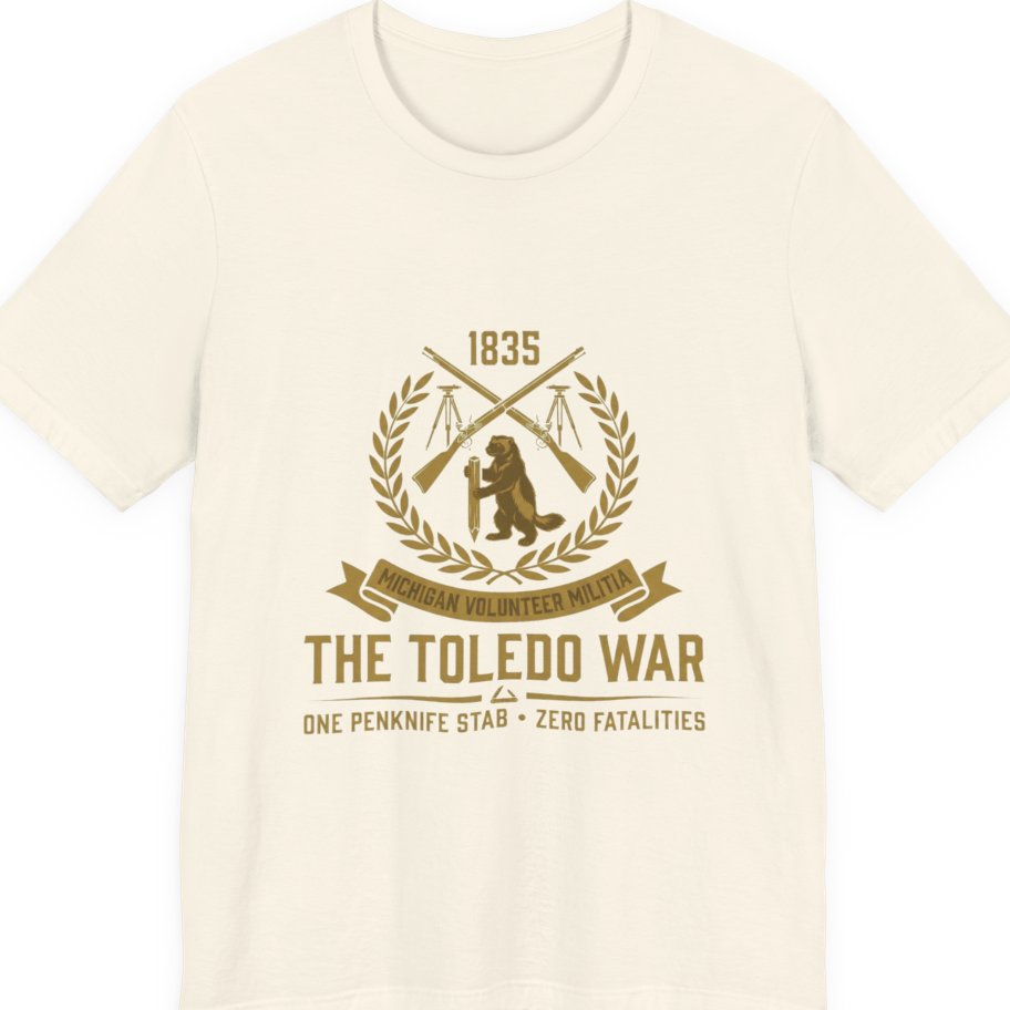 The Toledo War Michigan Volunteer Premium Tee - Natural front