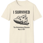 I Survived The Hindenburg Disaster T-Shirt - Natural front