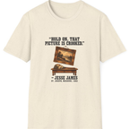 Jesse James Crooked Picture T-Shirt - Natural front