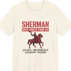 Sherman Deep South Tour Vintage Premium Tee - Natural front