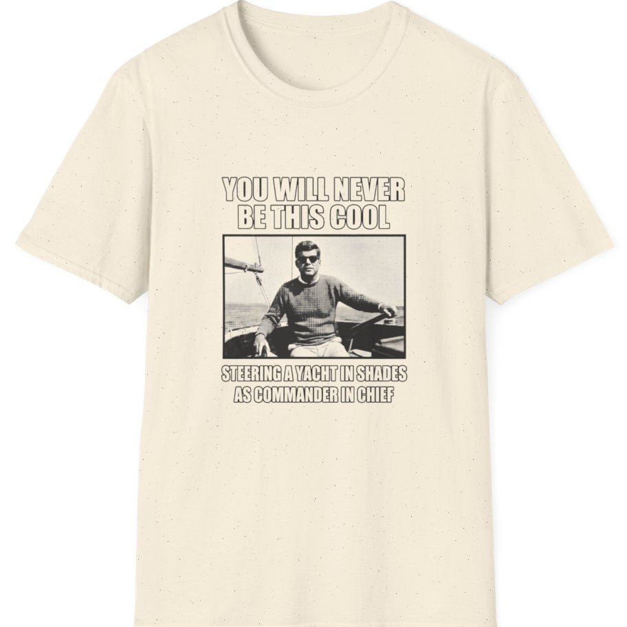 Jfk Yacht Sunglasses Flex T-Shirt - Natural front