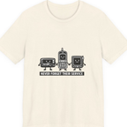 Never Forget Their Service Obsolete Premium Tee - Natural front