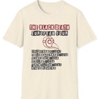 The Black Death European Tour T-Shirt - Natural front