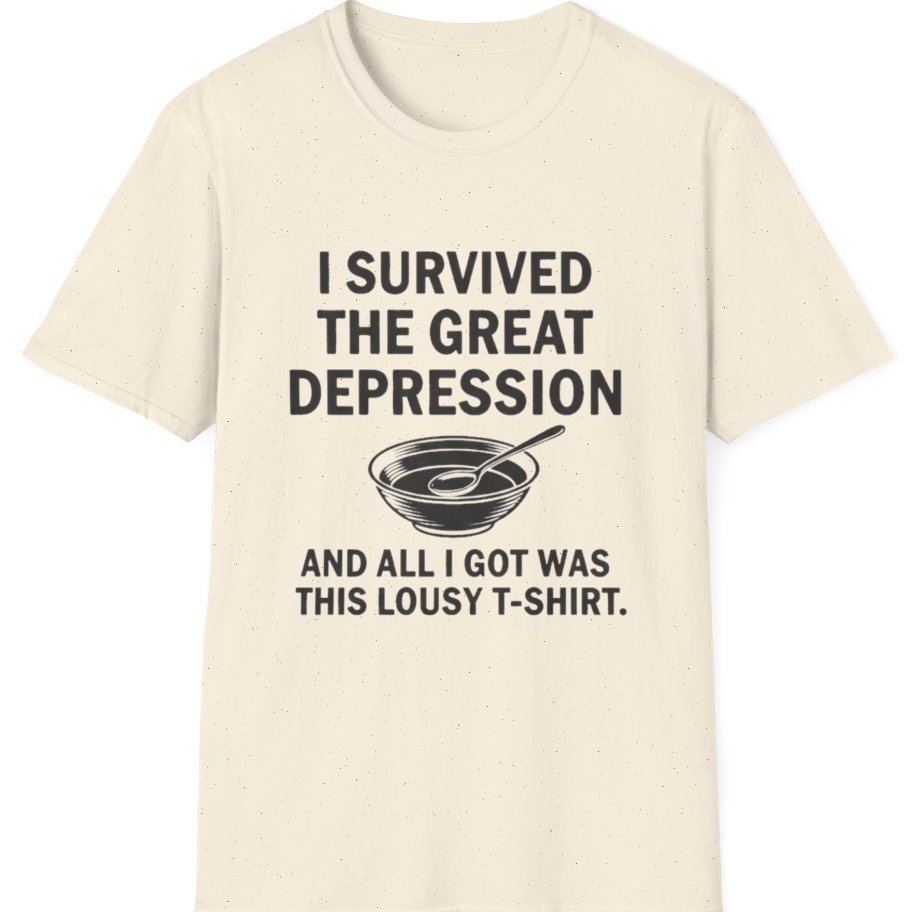 Great Depression T-Shirt - Natural front
