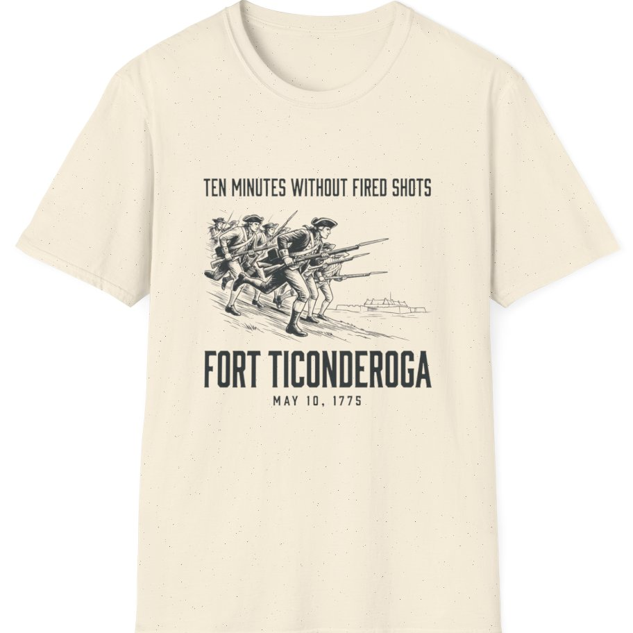 Fort Ticonderoga Ten Minutes T-Shirt - Natural front