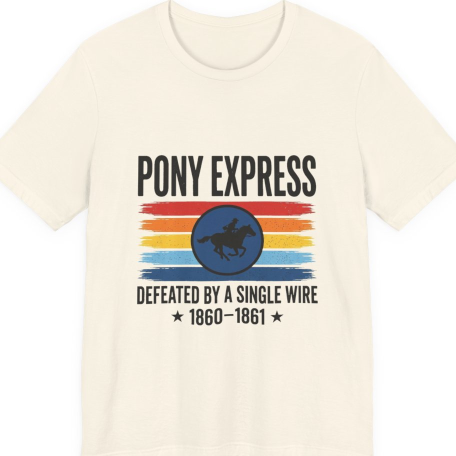 Pony Express Memorial Premium Tee - Natural front