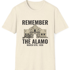 Remember the Alamo March 6th T-Shirt - Natural front