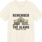 Remember The Alamo March 6Th Premium Tee - Natural front