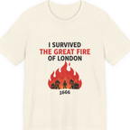 I Survived The Great Fire Premium Tee - Natural front