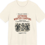 Valley Forge Winter Camping Premium Tee - Natural front