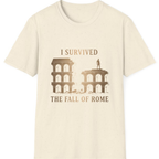 I Survived The Fall of T-Shirt - Natural front