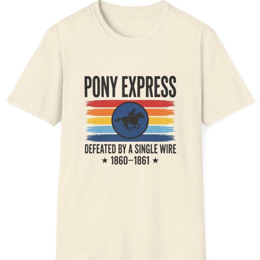Pony Express Memorial T-Shirt - Natural front