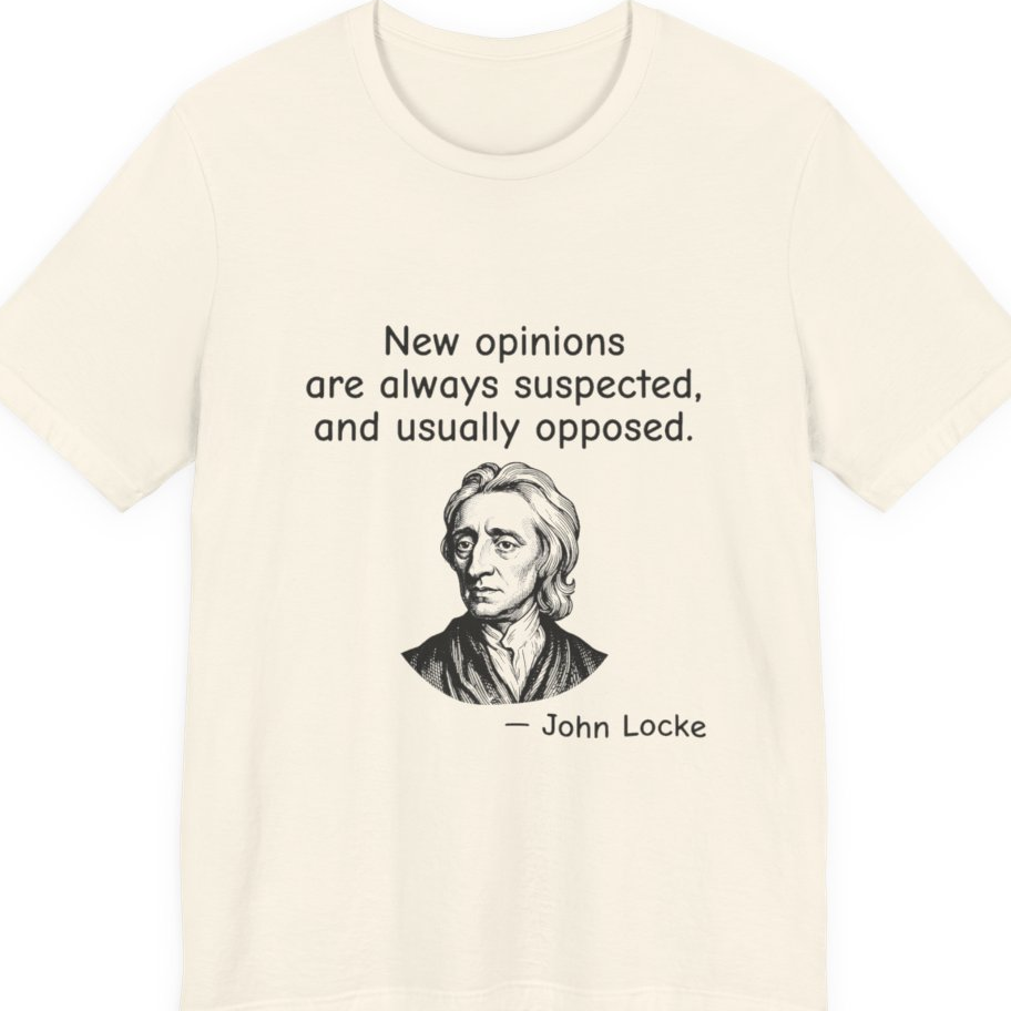 Locke New Opinions Premium Tee - Natural front