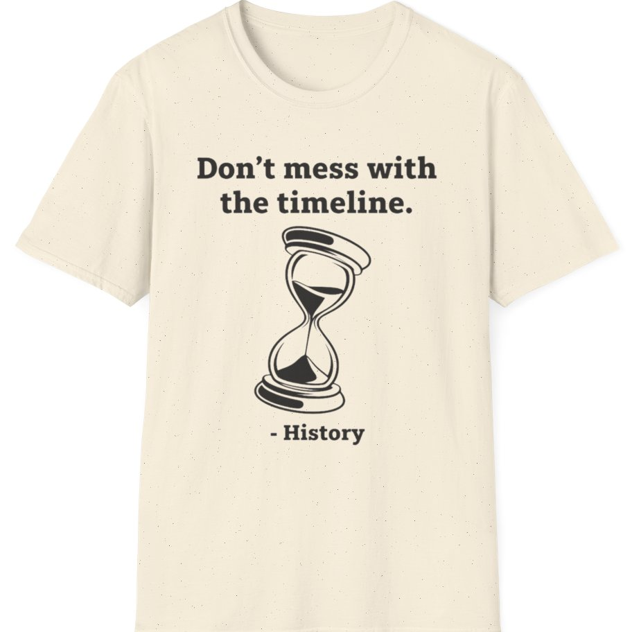 Time Travel Paradox T-Shirt - Natural front