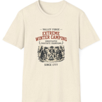 Valley Forge Winter Camping T-Shirt - Natural front