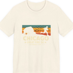 Chicago Great Fire 5K Retro Premium Tee - Natural front