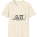 I Came I Saw I T-Shirt - Natural front