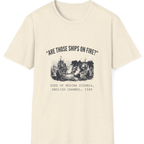 Spanish Armada Fire Ships T-Shirt - Natural front