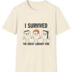 I Survived The Great Library T-Shirt - Natural front