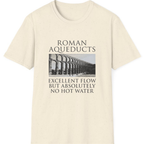 Roman Aqueducts Service Review T-Shirt - Natural front