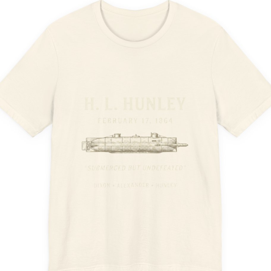 Css Hunley Submarine Memorial Premium Tee - Natural front