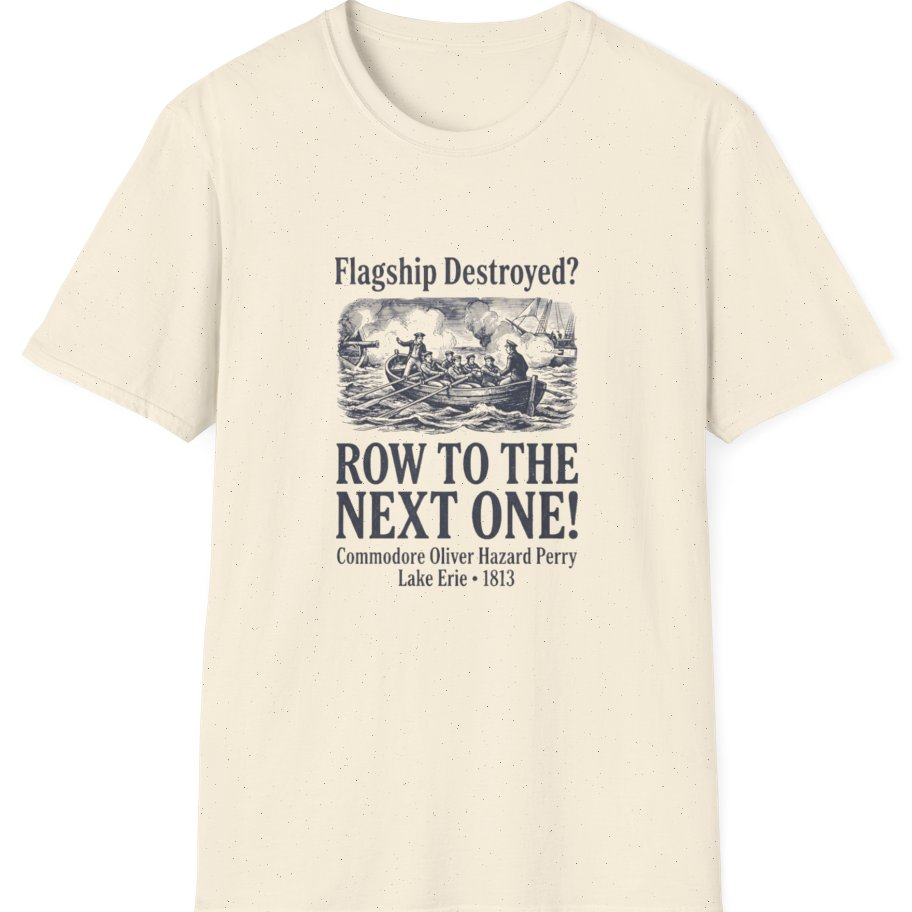 Row To The Next Ship T-Shirt - Natural front