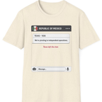 Texas Independence Group Chat T-Shirt - Natural front