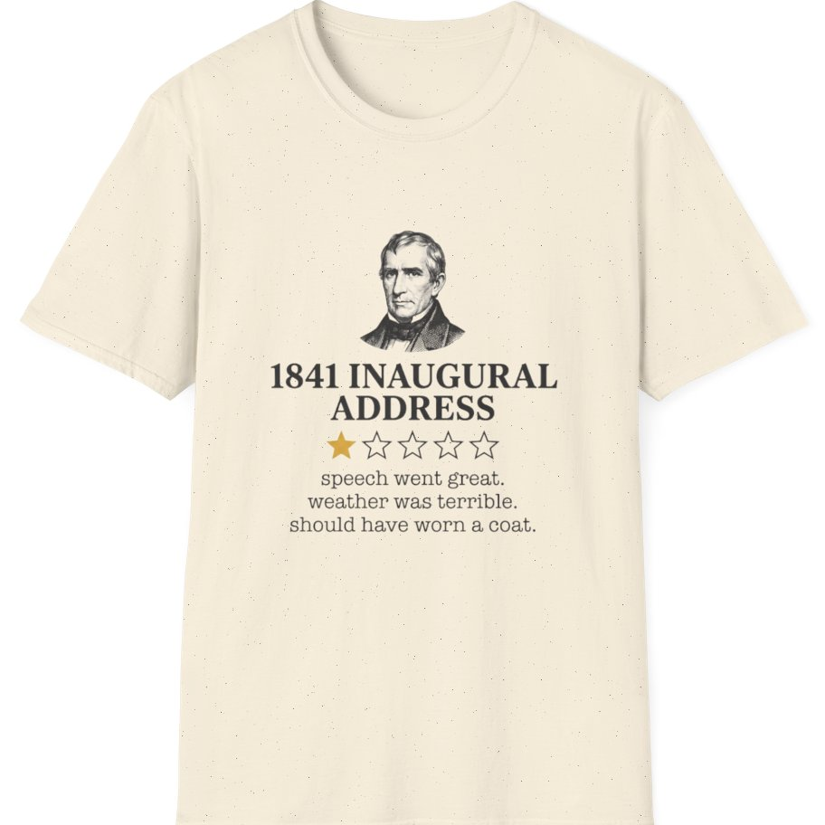 Inaugural Address Review T-Shirt - Natural front