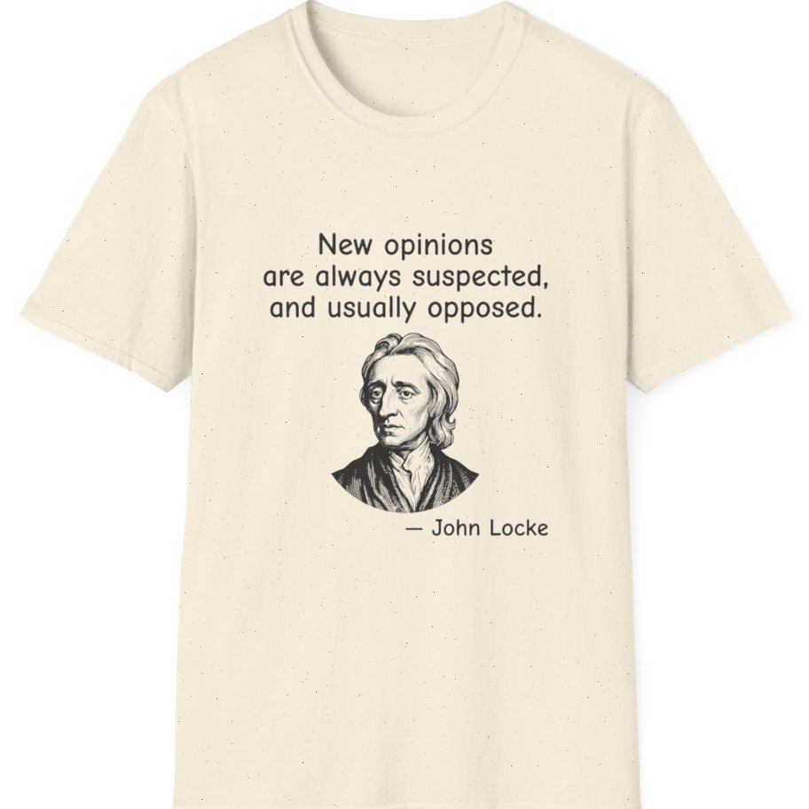 Locke New Opinions T-Shirt - Natural front