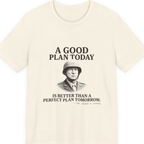 Patton Good Plan Premium Tee - Natural front