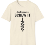 Archimedes Screw It T-Shirt - Natural front