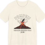 Pompeii Volcano Surfing Team Premium Tee - Natural front