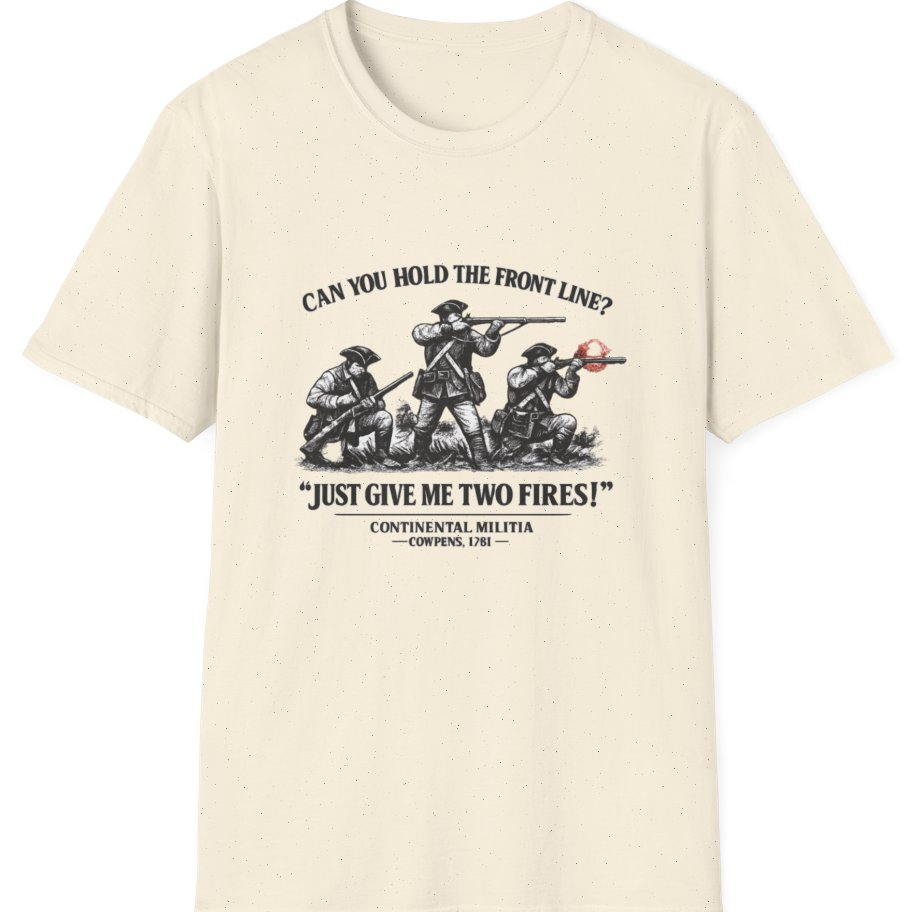 Continental Militia Two Fires Cowpens T-Shirt - Natural front