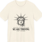 Lady Liberty We Are Thriving Premium Tee - Natural front