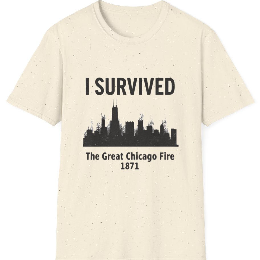 I Survived The Great Chicago T-Shirt - Natural front