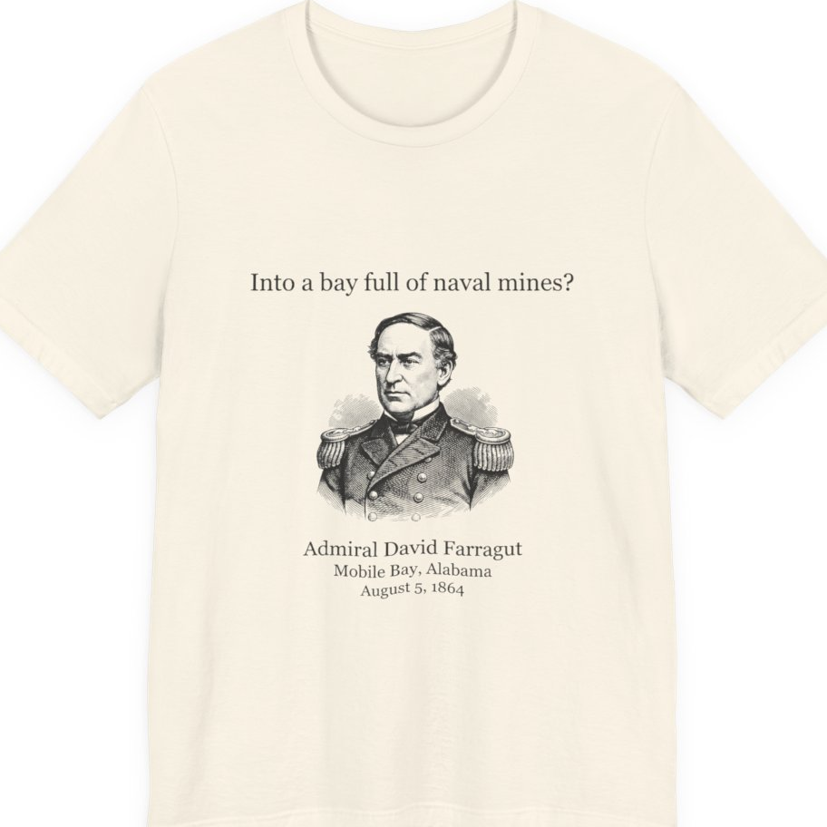 Mobile Bay Minefield Premium Tee - Natural front