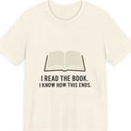 I Read The Book Premium Tee - Natural front