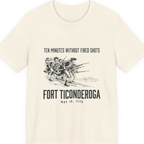 Fort Ticonderoga Ten Minutes Premium Tee - Natural front