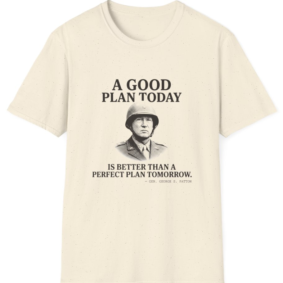 Patton Good Plan T-Shirt - Natural front