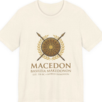 Macedonian Empire Crest Premium Tee - Natural front
