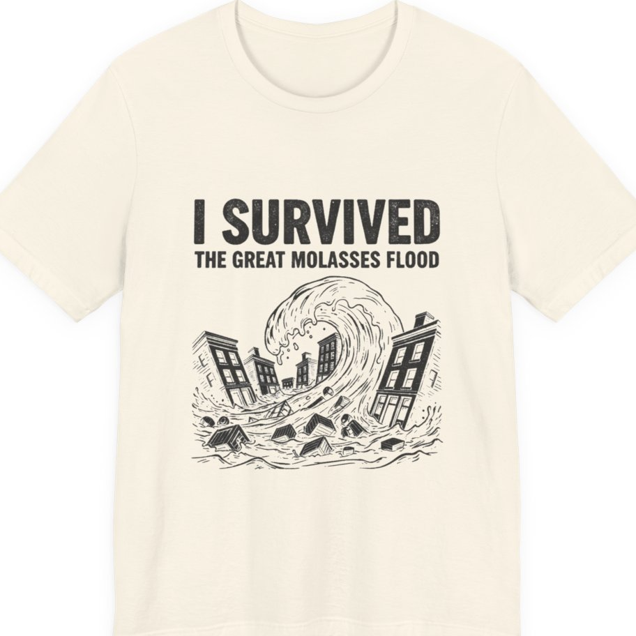 Great Molasses Flood Premium Tee - Natural front