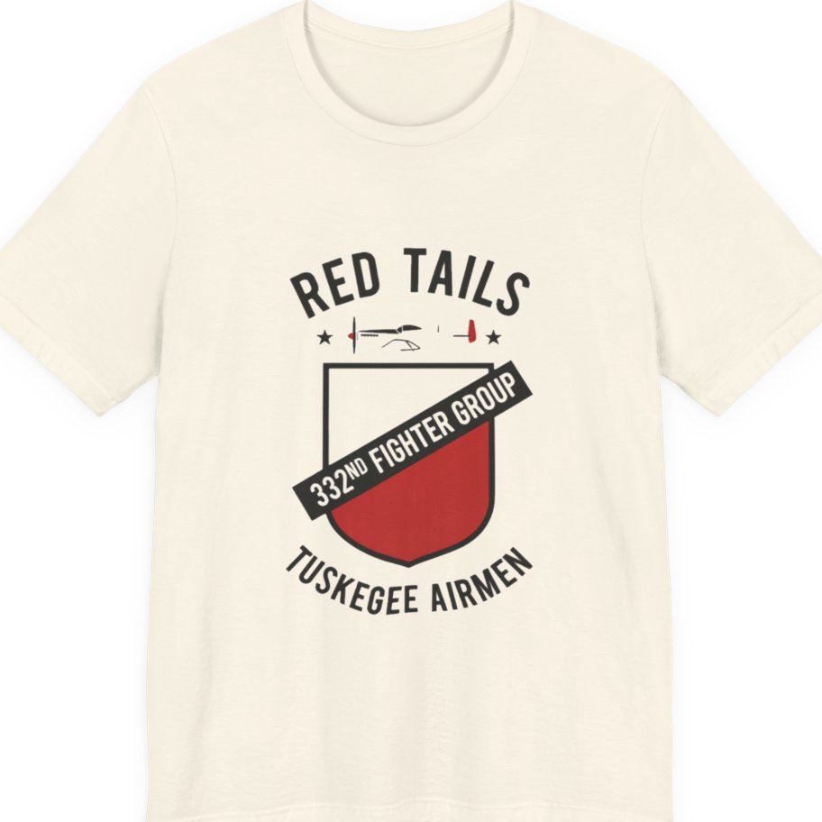 Red Tails 332Nd Fighter Group Premium Tee - Natural front