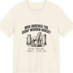 Trojan Wooden Horse Premium Tee - Natural front